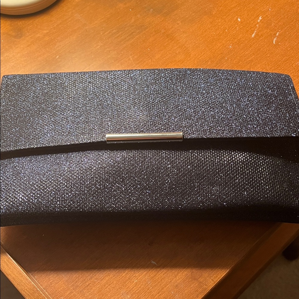 Jewel Badgley Mischka Midnight Sparkle Clutch with Detachable Chain Strap